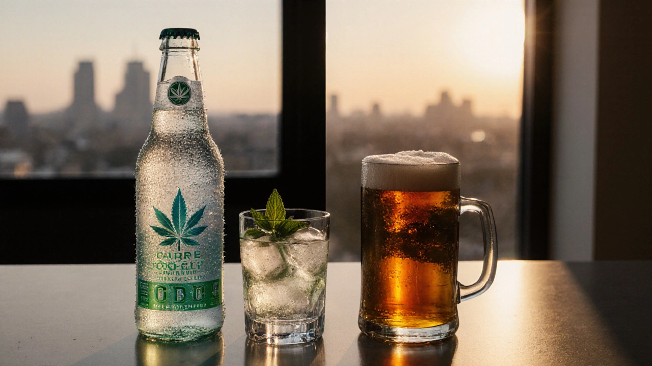 CBD nápoje vs alkohol: výhody, rizika a co si vybrat